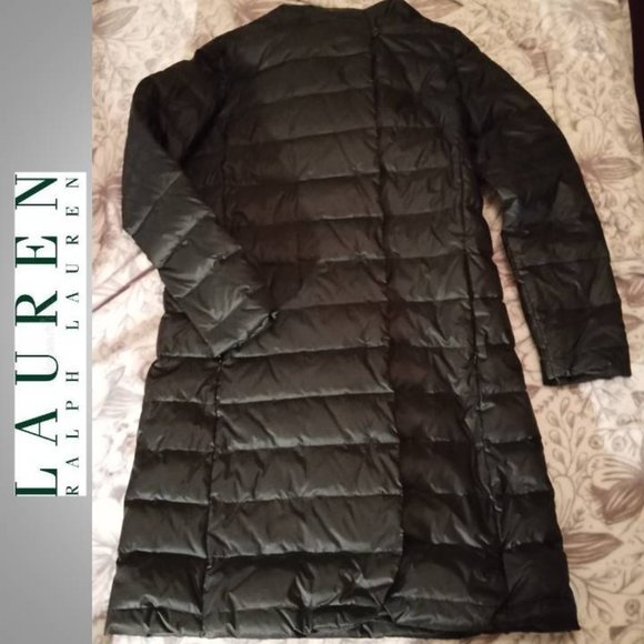 Lauren Ralph Lauren Jackets & Blazers - EUC LAUREN Ralph Lauren hooded jacket / coat size M black DOWN